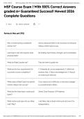 MSF Course Exam &vert; With 100&percnt; Correct Answers graded A&plus; Guaranteed Success&excl;&excl; Newest 2026 Complete Questions&NewLine;&NewLine;
