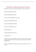 BIS 102 Final Exam &vert; UPDATED Questions with 100&percnt; Correct Answers&NewLine;
