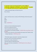 TCAR POST TEST EXAM QUESTIONS AND CORRECT&NewLine;ANSWERS &lpar;VERIFIED ANSWERS&rpar; LATEST 2026&sol;2027 &vert; GRADED&NewLine;A&plus; &vert; TCAR POST TEST EXAM &vert; GUARANTEED PASS&period;