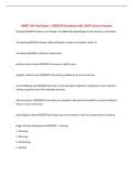 BMGT 364 Final Exam &vert; UPDATED Questions with 100&percnt; Correct Answers&NewLine;