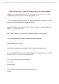 BMGT 364 Final Exam &vert; UPDATED Questions with 100&percnt; Correct Answers&NewLine;