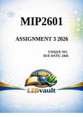 MIP2601 Assessment 3 Formative Test 2026