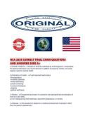 HCA 2026 CORRECT FINAL EXAM QUESTIONS AND ANSWERS SURE A&period;pdf&NewLine;&NewLine;1&period; Document information