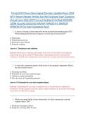 Florida NCLEX Exam Neurological Disorders Updated Exam 2026  &NewLine;WITH Recent Newest Verified And Well Analyzed Exam Questions  &NewLine;&lpar;Actual Exam 2026-2027&rpar; Correct Detailed & Verified ANSWERS &NewLine;&lpar;100&percnt; Accurate Solutions&rpar; ALREADY GRADED A&plus;&vert;&vert;NEWEST &NewLine;VERSION Of T