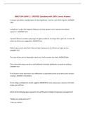 BMGT 364 EXAM 2 &vert; UPDATED Questions with 100&percnt; Correct Answers&NewLine;