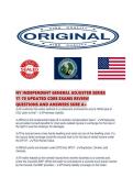 NY INDEPENDENT GENERAL ADJUSTER SERIES&NewLine;17-70 UPDATED CORE EXAMS REVIEW&NewLine;QUESTIONS AND ANSWERS SURE A&plus;