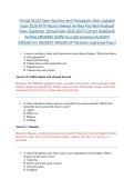 Florida NCLEX Exam Nutrition and Therapeutic Diets Updated &NewLine;Exam 2026 WITH Recent Newest Verified And Well Analyzed &NewLine;Exam Questions  &lpar;Actual Exam 2026-2027&rpar; Correct Detailed &  &NewLine;Verified ANSWERS &lpar;100&percnt; Accurate Solutions&rpar; ALREADY  &NewLine;GRADED A&plus;&vert;&vert;NEWEST VE