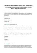 NR 511 CEA EXAM&colon; COMPREHENSIVE CLINICAL EXAMINATION &NewLine;WITH 150 QUESTIONS&comma;CORRECT ANSWERS&comma;WELL VERIFIED &NewLine;AND ELABORATED RATIONALES&excl;