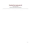 Florida Fire Instructor III&NewLine;Exam Study Guide&NewLine;Questions with Answer Key & Rationales&NewLine;