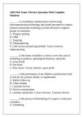 AEB 3341 Exam 2 Review Questions With Complete Solutions
