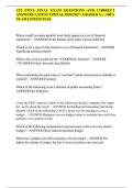 CFI FMVA FINAL EXAM QUESTIONS AND CORRECT&NewLine;ANSWERS LATEST UPDTAE 2026&sol;2027 &vert; GRADED A&plus; &vert; 100&percnt;&NewLine;GUARANTEED PASS&period;&NewLine;