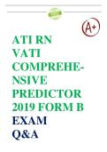 ATI RN &NewLine;VATI&NewLine;COMPREHENSIVE &NewLine;PREDICTOR &NewLine;2019 FORM B &NewLine;EXAM&NewLine;Q&A