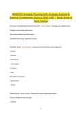 MNG3701 Strategic Planning LU3&colon; Strategic Analysis & External Environment Analysis 2026&ndash;2027 &vert; Complete Study Guide&comma; Practice Questions & Exam Review