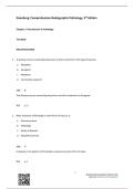 TEST BANK for Comprehensive Radiographic Pathology by Eisenberg