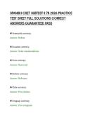 SPANISH CSET SUBTEST II 78 2026 PRACTICE&NewLine;TEST SHEET FULL SOLUTIONS CORRECT&NewLine;ANSWERS GUARANTEED PASS