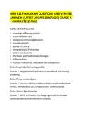 MSN 612 FINAL EXAM QUESTIONS AND VERIFIED&NewLine;ANSWERS &lpar;LATEST UPDATE 2026&sol;2027&rpar; GRADE A&plus;&NewLine;&vert; GUARANTEED PASS&period; 