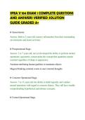 SPEA V 184 EXAM 1 COMPLETE QUESTIONS&NewLine;AND ANSWERS VERIFIED SOLUTION&NewLine;GUIDE GRADED A&plus;