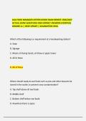 AAA FOOD MANAGER CERTIFICATION EXAM NEWEST 2026&sol;2027&NewLine;ACTUAL EXAM QUESTIONS AND CORRECT ANSWERS &lpar;VERIFIED&rpar;&NewLine;GRADED A&plus; &vert; NEW UPDATE &vert; GUARANTEED PASS&period;