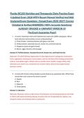 Florida NCLEX Nutrition and Therapeutic Diets Practice Exam &NewLine;I Updated Exam 2026 WITH Recent Newest Verified And Well &NewLine;Analyzed Exam Questions  &lpar;Actual Exam 2026-2027&rpar; Correct &NewLine;Detailed & Verified ANSWERS &lpar;100&percnt; Accurate Solutions&rpar; &NewLine;ALREADY GRADED A&plus;&vert;&vert;