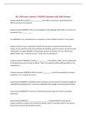 BUNDLE FOR BUL 3320 EXAMS with UPDATED Questions and  100&percnt; Verified Answers
