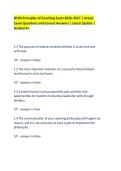 NFHS Principles of Coaching Exam 2026&ndash;2027 &vert; Actual&NewLine;Exam Questions and Correct Answers &vert; Latest Update &vert;&NewLine;Graded A&plus; 