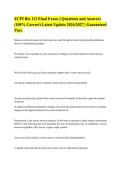 ECPI Bio 112 Final Exam &vert;&vert; Questions and Answers&NewLine;&lpar;100&percnt; Correct&rpar; Latest Update 2026&sol;2027 &vert; Guaranteed&NewLine;Pass&period;