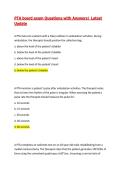 PTA board exam Questions with Answers&vert; Latest Update