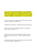 CLTM ASAP &lpar;ADVANCED SUPERVISION AND ASSESSMENT&NewLine;PROTOCOL&rpar; BOARD EXAM 2026&sol;2027 QUESTION BANK &vert;&NewLine;ACTUAL QUESTIONS AND ANSWERS WITH A STUDY GUIDE&NewLine;&vert; EXPERT VERIFIED &vert; GURANTEED PASS &vert; LATEST UPDATE&period;