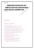 Home Inspector Practice Test 2026-2027 &vert; 200&plus; Questions & Rationales &vert; Complete Study Guide