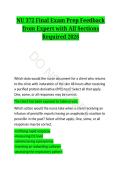 NU 372 Nursing Final Exam Review - Comprehensive Practice Questions
