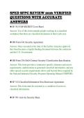 SPED SFPC REVIEW 2026 VERIFIED&NewLine;QUESTIONS WITH ACCURATE&NewLine;ANSWERS