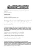 2026 Gerontology HESI Practice Questions with Correct Answers&NewLine;
