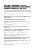 WGU C954 IT MANAGEMENT 2026&sol;2027 &ndash;&NewLine;COMPLETE QUESTIONS WITH 100&percnt; VERIFIED&NewLine;CORRECT ANSWERS FULL TEST BANK&period;