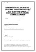  CHST Exam Prep 2026-2027 &vert; 250&plus; Practice Questions & Rationales &vert; Construction Health & Safety Technician