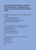 API 653 CERTIFICATION CLOSED BOOK &vert; QUESTIONS AND VERIFIED ANSWERS &vert; COMPREHENSIVE STUDY GUIDE&vert;A&plus; STUDY RESOURCE &vert; BRAND NEW 2026&sol;2027 UPDATE
