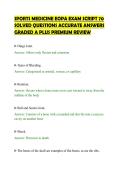 SPORTS MEDICINE EOPA EXAM SCRIPT 70&NewLine;SOLVED QUESTIONS ACCURATE ANSWERS&NewLine;GRADED A PLUS PREMIUM REVIEW