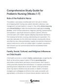 Comprehensive Study Guide for Pediatric Nursing &lpar;Weeks 1- 7&rpar; 2026