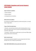 CITP EXAM 4 Questions and Correct Answers&vert; Latest Update