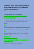FREDDIE MAC - CREDIT SMART EXAM QUESTIONS AND ANSWERS NEW AND UPDATED 2026 &vert;WITH VERIFIED QUESTIONS AND ANSWERS&excl;&excl;&excl;