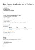 PSYC 320 Quiz&colon; Understanding Behavior and Its Modification &vert; Score 14&sol;15 &vert; Liberty University