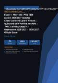  PRN 1409 Client-Centered Care III Exam 1 Actual 2026&sol;2027 &ndash; 100&percnt; Verified &vert; Detailed Rationales &ndash; Pass Guaranteed &ndash; A&plus; Graded