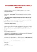 EFDA EXAM QUESTIONS WITH CORRECT ANSWERS&period;