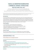 NASCLA Accredited Examination for Commercial General Contractors Practice Guide &lpar;2026&sol;2027&rpar; &ndash; Commercial General Contractor Licensing Preparation &vert; 115 Practice Questions with Correct Answers and Code&sol;Safety Rationales