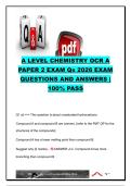 OCR A-Level Chemistry &lpar;H432&sol;02&rpar; Paper 2 &vert; 13 Exam Questions with Fully Worked Answers &vert; Organic Chemistry&comma; Aromatic Chemistry & Spectroscopy &vert; OCR