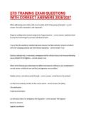 EFD TRAINING EXAM QUESTIONS WITH CORRECT ANSWERS 2026&sol;2027