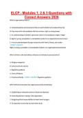 ELCP - Modules 1&comma; 2 & 3 Questions with Correct Answers 2026