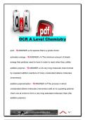 OCR A-Level Chemistry Glossary &vert; 250&plus; Essential Chemistry Definitions & Key Terms &vert; Physical&comma; Organic & Inorganic Chemistry &vert; OCR