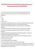 MLT ASCP Practice Exam &ndash; 2026&sol;2027 Comprehensive Exam Preparation Questions and Correct Answers