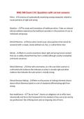 HNG 540 Exam 2 &num;1 Questions with correct answers