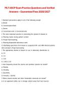 MLT ASCP Exam Practice Questions and Verified Answers &ndash; Guaranteed Pass 2026&sol;2027 